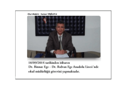 okul m&uuml;d&uuml;rl&uuml;ğ&uuml; g&ouml;revini yapmaktadır.