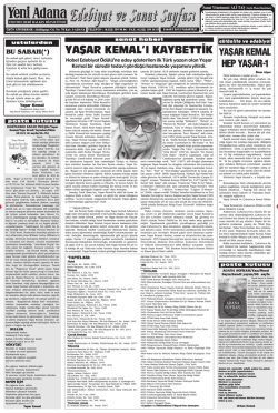 6 sanat - Yeni Adana Gazetesi