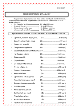 c&uuml;mle nedir etkinlik