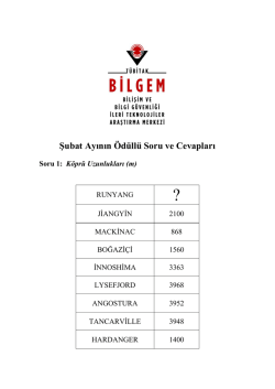 Şubat - Ulusal Elektronik ve Kriptoloji Araştırma Enstit&uuml;s&uuml;