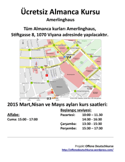 Amerlinghaus &uuml;cretsiz Almanca kursu hakkında