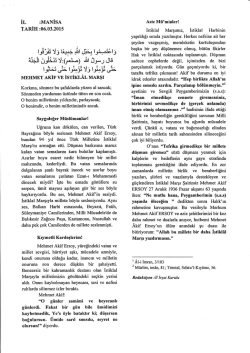 06.03.2015 Cuma Hutbesi