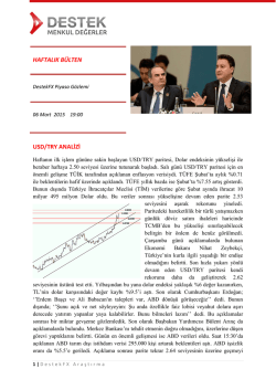 haftalık b&uuml;lten