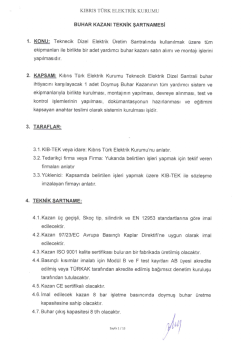 Teknik Şartname
