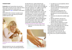 PANDEMİ NEDİR: Pandemiler (eski Yunanca`dan παν pan tüm +