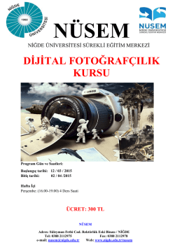 dijital fotoğraf&ccedil;ılık