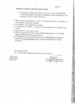 &ccedil;im teknik şartnamesi