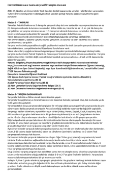 Halk Dansları Şenliği 2015 Program ve Gerekli Formlar