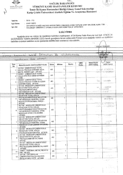 sAĞLıK BAKANLIĞ! - İzmir Atat&uuml;rk Eğitim ve Araştırma Hastanesi