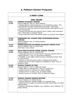 4. Psikeart G&uuml;nleri Programı