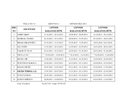 "31 NOLU VİLLA D&Ouml;NEM LİSTESİ" pdf ini g&ouml;rmek i&ccedil;in tıklayınız