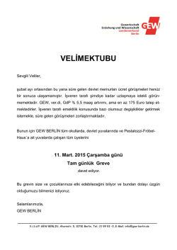 VELİMEKTUBU - GEW