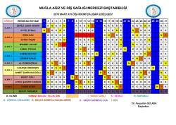 aylık plk. listesi - Muğla Ağız Ve Diş Sağlığı Merkezi