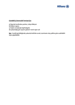 G&uuml;ndelik İşg&ouml;rmezlik İ&ccedil;in