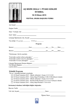 PERA M&Uuml;ZİK FESTİVALİ