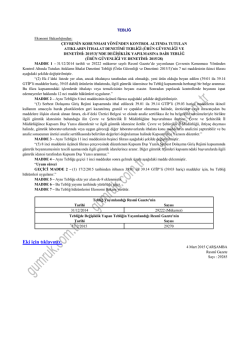 &uuml;r&uuml;n g&uuml;venliği ve denetimi: 2015/3