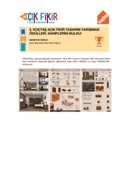 5.KO&Ccedil;TAŞ`ın sponsorluğunda d&uuml;zenlenen &ldquo;A&ccedil;ık fikir Tasarım