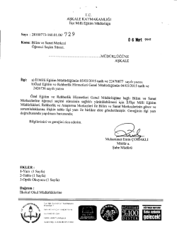 Bilim Sanat Merkezi &Ouml;ğrenci Se&ccedil;imi S&uuml;reci - erzurum