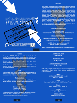 el broş&uuml;r&uuml; - Makina M&uuml;hendisleri Odası