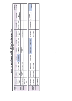 2015 Yılı Gemi Acenteliği Eğitimi/Yenileme Eğitim Semineri