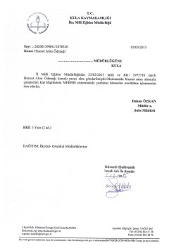 Hizmet Alım &Ouml;deneği - Kula İl&ccedil;e Milli Eğitim M&uuml;d&uuml;rl&uuml;ğ&uuml;