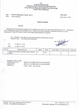 sedye basamağı (tekni şartnameye g&ouml;re 12.03.2015 saat 10:00