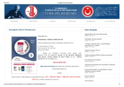Armağanlı Abone Kampanyası