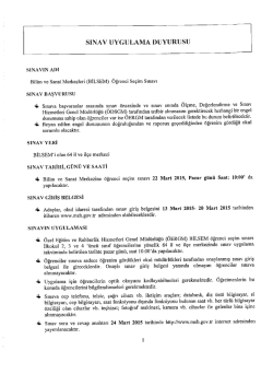 sınav uygulama du yurusu - Salihli İl&ccedil;e Milli Eğitim M&uuml;d&uuml;rl&uuml;ğ&uuml;