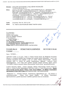 Kimden: şANLI&Uuml;RFA B&Uuml;Y&Uuml;KŞEHİR İL MİLLİ EĞ`rrİM M&Uuml;D&Uuml;RL&Uuml;Ğ&Uuml;