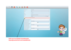 Se&ccedil;ili aya ait veri girişleri tamamlanmıştır. Se&ccedil;eneği işaretlenerek