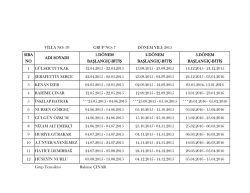 "39 NOLU VİLLA DÖNEM LİSTESİ" pdf ini görmek için tıklayınız