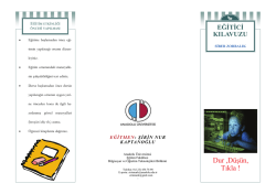 Dur ,D&uuml;ş&uuml;n, Tıkla ! - Anadolu &Uuml;niversitesi