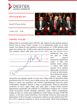 haftalık b&uuml;lten