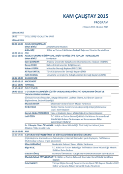 kam &ccedil;alıştay 2015