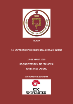tkrcd 14. laparoskopik kolorektal cerrahi kursu 27