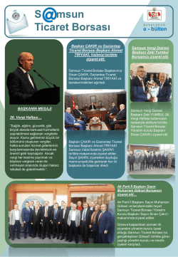 E-B&uuml;lten İ&ccedil;in TIKLAYINIZ