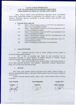 teknik şartname
