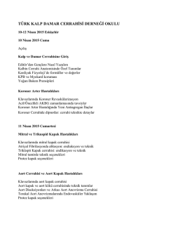 TÜRK KALP DAMAR CERRAHİSİ DERNEĞİ OKULU