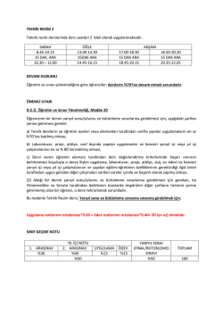 başarı değerlendirme ölçütleri