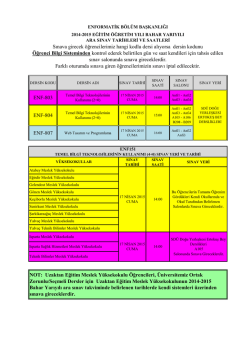 ENF-803 ENF-804 ENF-807 Sınava girecek &ouml;ğrencilerimiz hangi