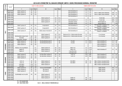 2014-2015 tıbbi diş ders programı ilker hoca