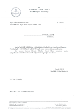 Okullar Hayat Olsun Projesi Tanıtım Filmi