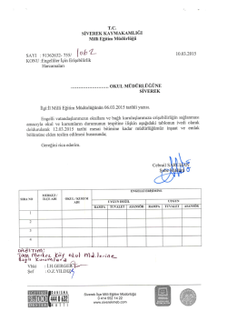 sAYı :91362632&icirc; 755/ i 0 &szlig; Z` 10.03.2015