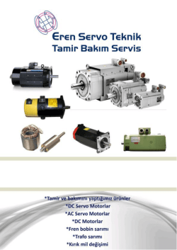 Katalog - Eren servo Teknİk