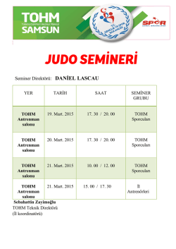 Seminer Direkt&ouml;r&uuml;: DANİEL LASCAU