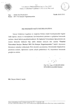 diş hekimliği fak&uuml;ltesi dekanligina