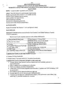 &Ccedil;ocuk Oyunları Konulu Yarışma Şartnamesi