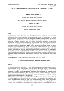 &Ccedil;OCUKLARIN MEDYA ALGISININ RESİMLER &Uuml;ZERİNDEN
