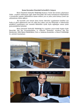 kamu kurumları denetimli serbestlikle çalışıyor.