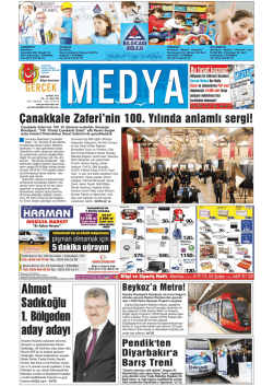 Ahmet Sadıkoğlu 1. B&ouml;lgeden aday adayı